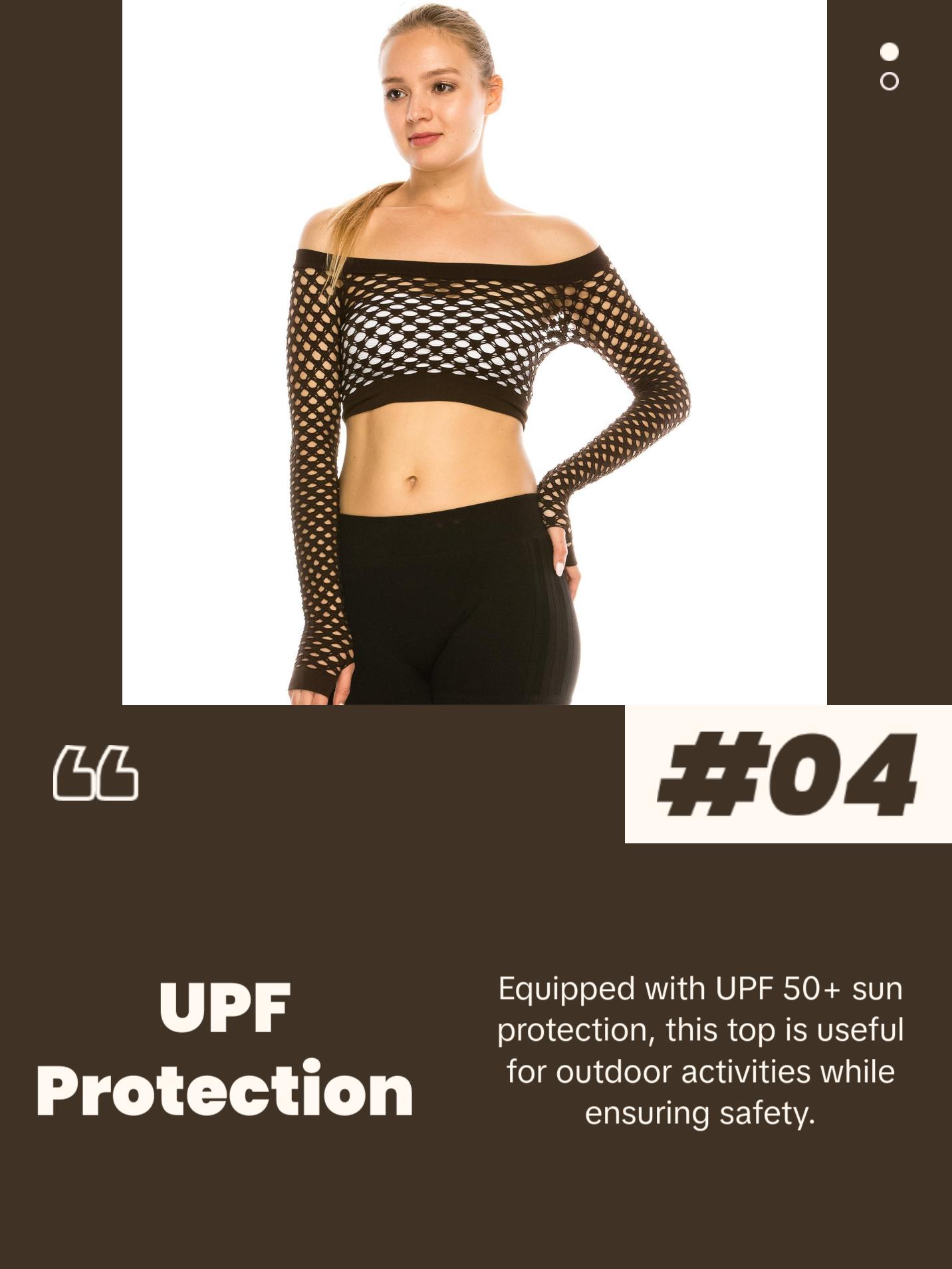 KURVE BUTTER SOFT SEAMLESS CROP FISHNET TOP