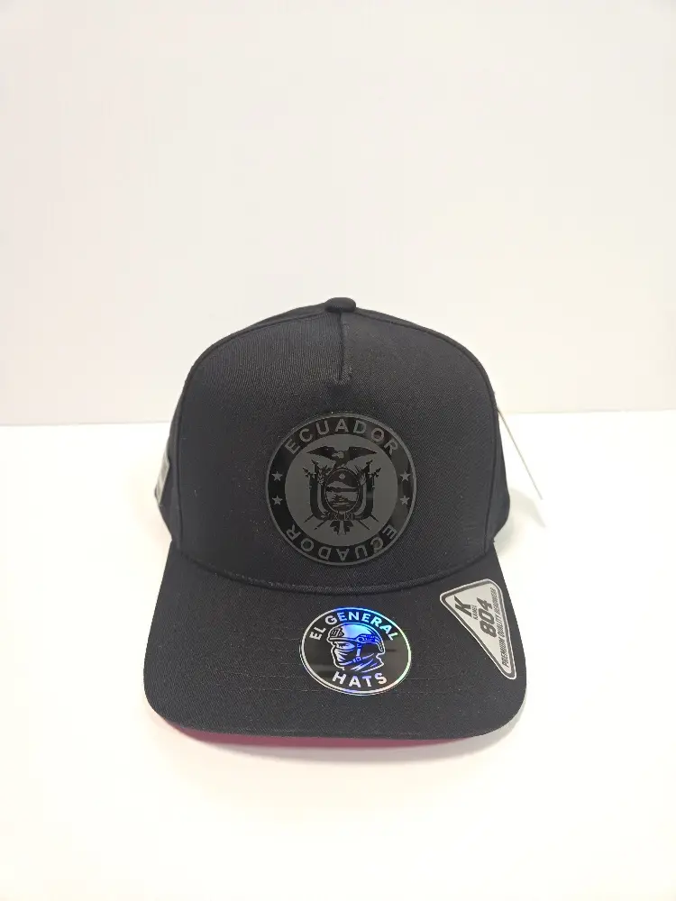 Gorra de Ecuador, Black Snapback with Imagen de Ecuador, Gorra de Ecuador de alta calidad, El Ecuador Hat