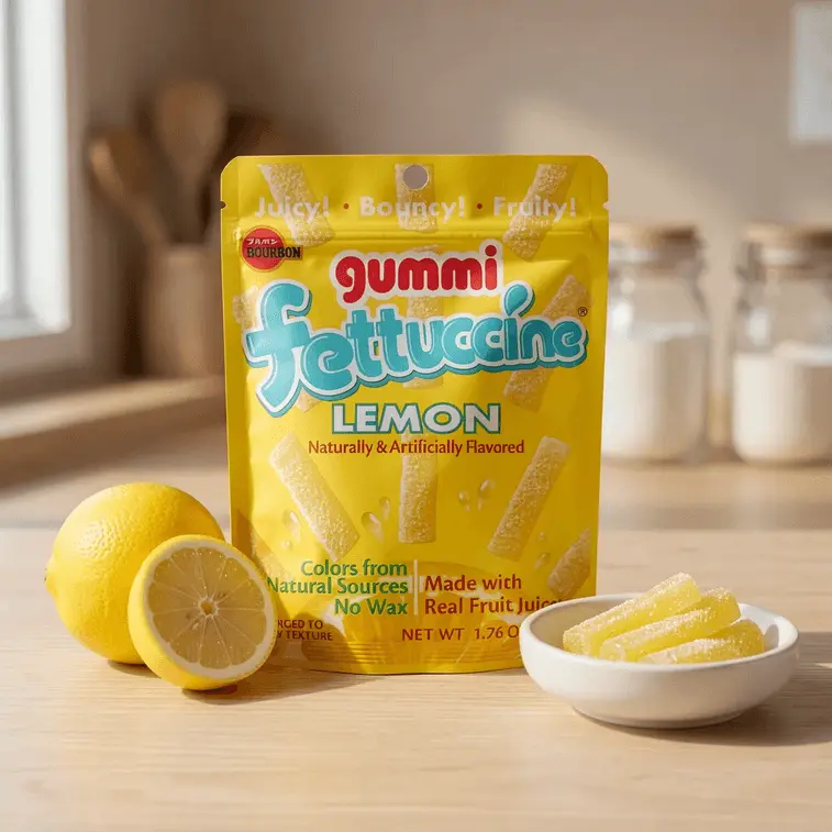 Gummi Fettucine Lemon Delicious Product of Japan Gummy Chews