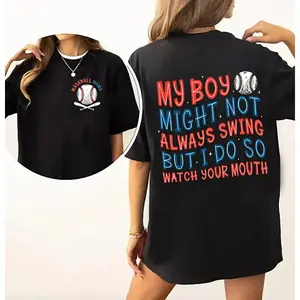 Baseball Mama T Shirt – Proud Baseball Mom Graphic Tee – Game Day Baseball Shirt – Cute Sports Mom Gift Unisex Casual Cotton Tee