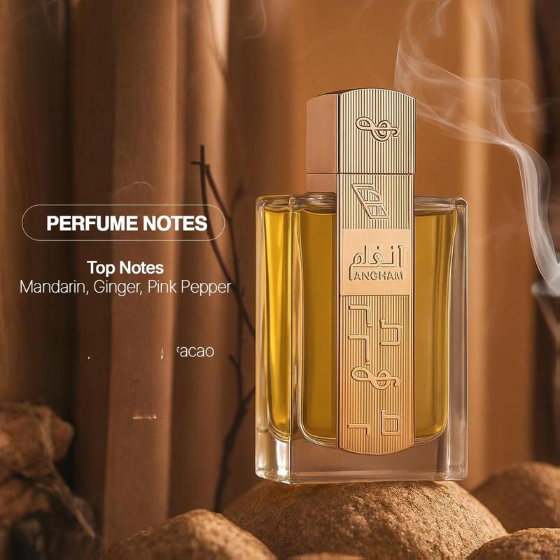 Lattafa Angham Eau de Parfum - Citrus Lavender Musk Amber Vanilla - Long Lasting Fragrance for Unisex 100ml Pink Natural Scent Perfume Scented Matte