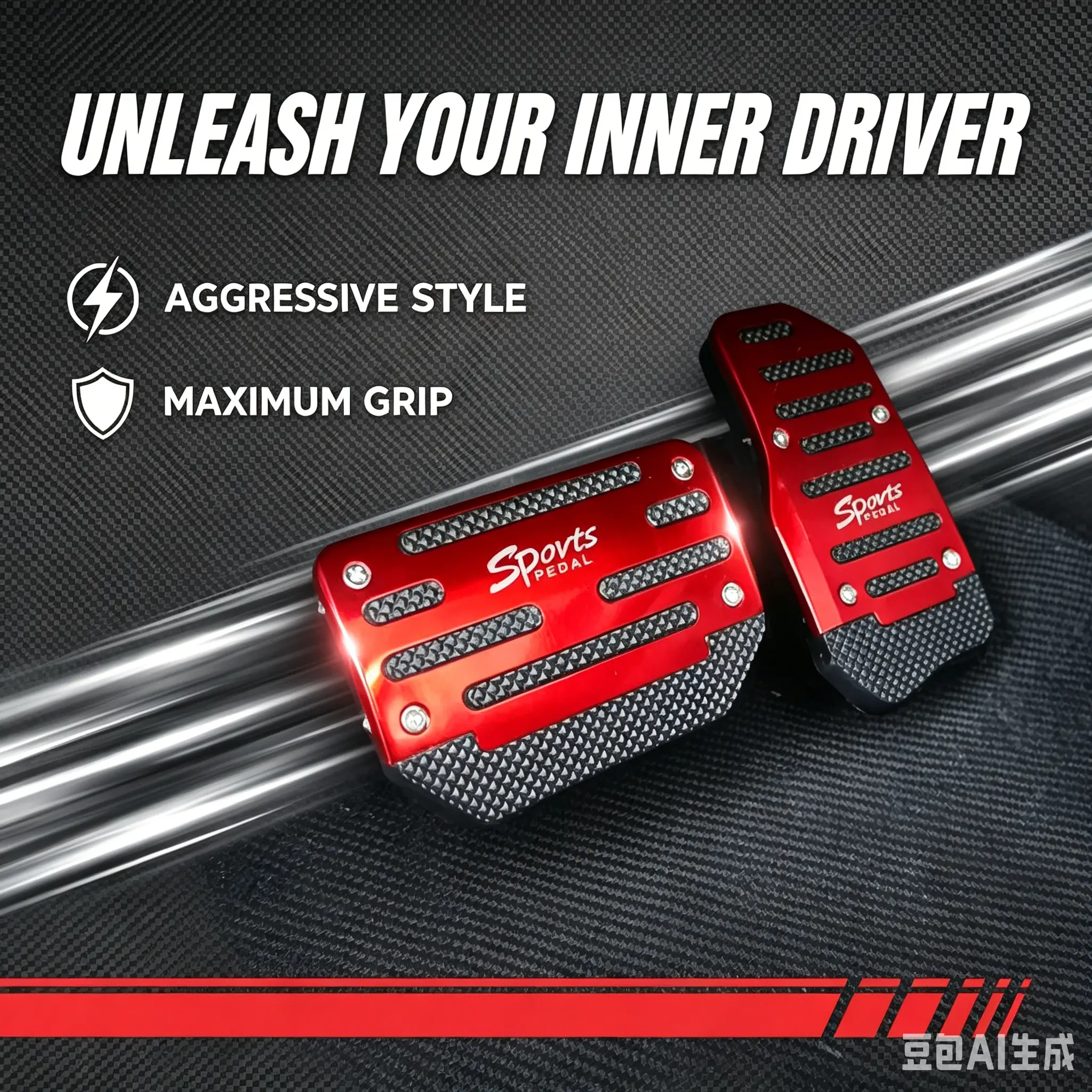 (FS)Non-Slip Aluminum Universal Brake Pedal Covers & MT/AT Set for Citroen C1 C2 C3 C4 C5 DS Series (Not for RHD | Vehicle Car Interior Kit Accessories, Car Accessories, Auto Parts Accessories, Father's Day Gift