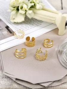 5-piece creative, minimalist, stylish, and high-end earring set for those without pierced ears.
