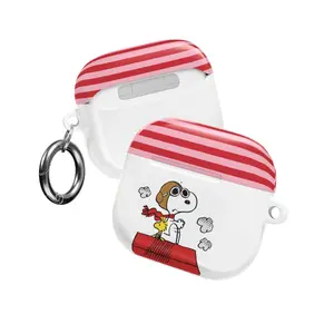 Pilot Cute Snopiiiii Stripe AirPod Case | Cartoon Aviation Snopiii Style