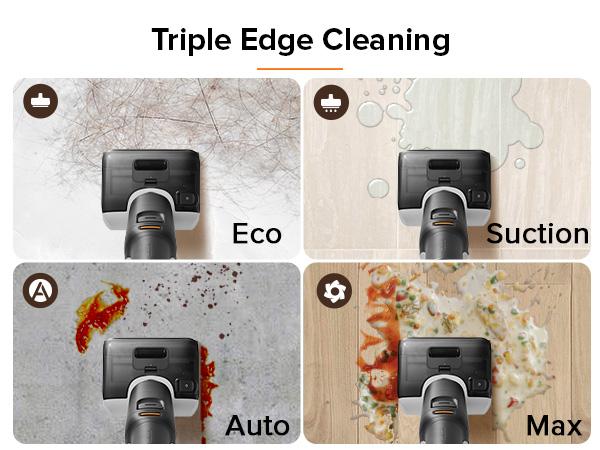 Roborock F25 Wet Dry Vacuum Cleaner, Cordless, All in One with 20000Pa, 194°F Hot Air Flash Drying & High temperature Self Cleaning