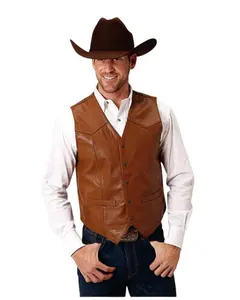 Men's Saddle Western Vest - 02-075-0510-0502 Br