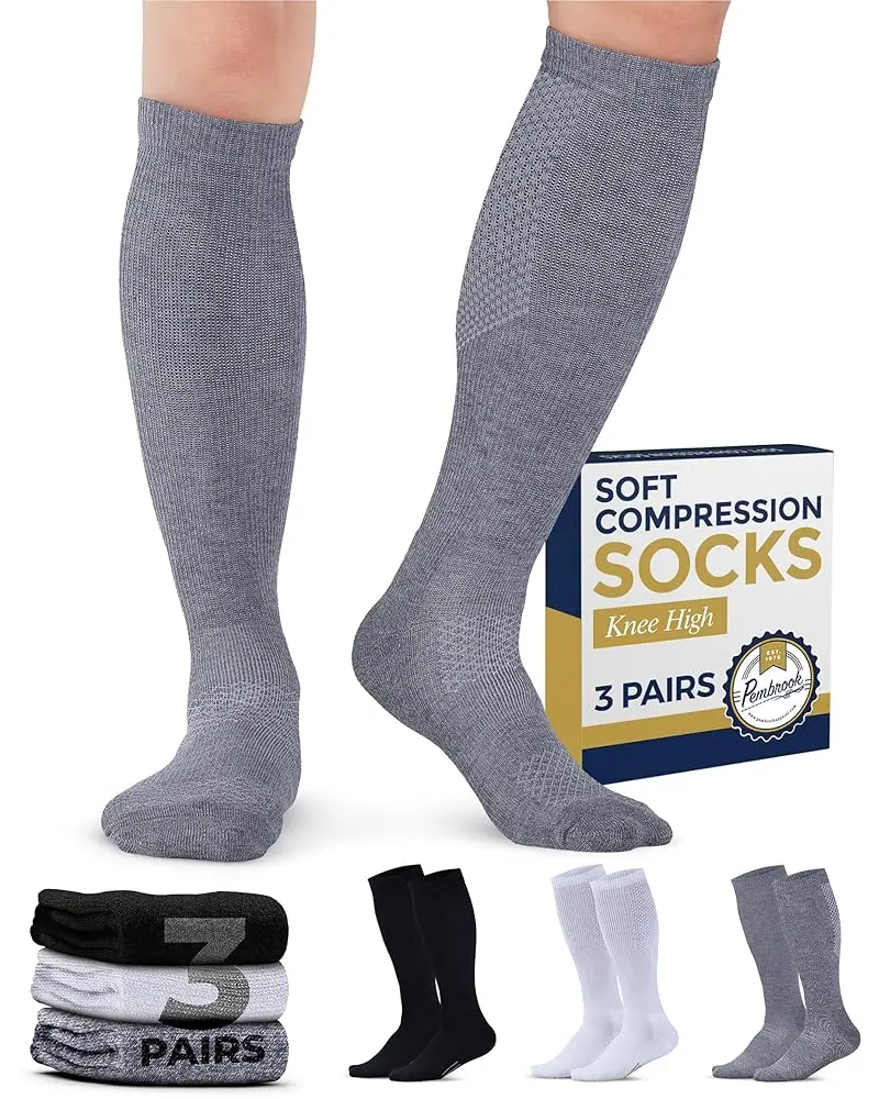 Black/White/Gray - 3 Pairs