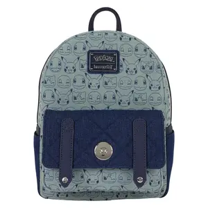 Pokemon Faux Denim Mini Backpack