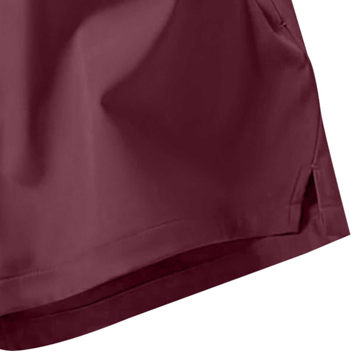 Men's Solid Color Casual Shorts Five-Piece Set, With Zipper Pockets, Summer Fashion Drawstring Sports Shorts, Suitable For Gym And Outdoor Wear