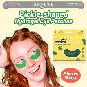In a Pickle Eye Patches | Hydrating Undereye Masks with Hyaluronic Acid & Peptides | 16 Pack