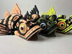 3D Printed Articulating Cyber Fish – Futuristic Display Piece or Gift