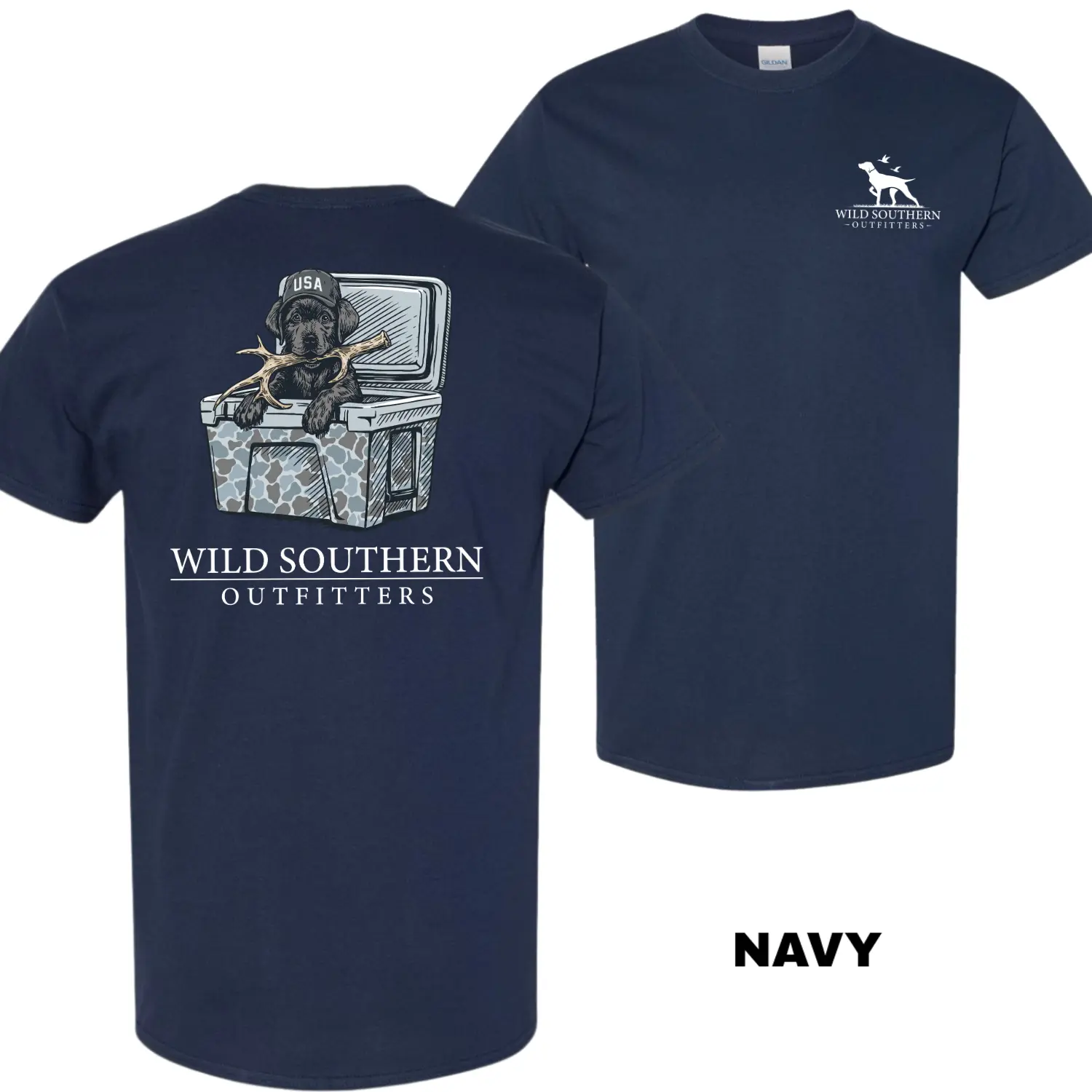Men’s Wild Southern Outfitters Labrador Shed Hunting T-Shirt, Black Lab Hunting Dog Graphic Tee, Antler Retriever Outdoor Shirt, Camo Cooler,Streetwear,100% Cotton| Gift for Hunters, Labrador Lovers, Husband, Boyfriend, Dad