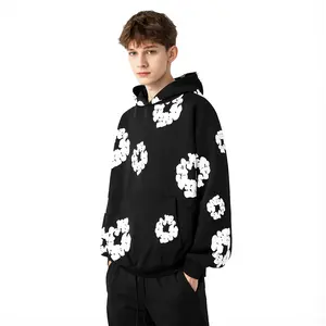 Y2K Oversized Hoodie for Women and Men Casual Aesthetic Retro Pullover Sweatshirt Fashion Menswear Fashion Unisex Motocross Long Sleeve Streetwear Tops Tops