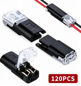 Brass Quick Wire Splicing Connector, 6mm Thin, 22-18 AWG, 10A, No Twist No Solder, Suitable for LED Light Strips, Brass Connectors, Quick Connectors