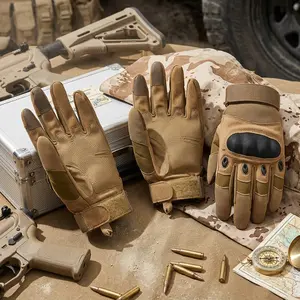 Tactical Gloves with Hard Knuckle and Touchscreen Fingers - Durable Hand Gear for Hiking, Camping, Hunting, Combat, Shooting, Cycling, Motorcycle Riding, Outdoor Activities, Work, and Sports