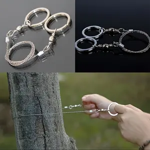 Emergency Survival Gear Steel Wire Saw, Camping Hiking Hunting Climbing Gear, Durable Outdoor Tool Kit, Essential Wilderness Equipment
