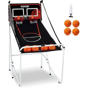 VEVOR Foldable Basketball Arcade Game, 2 Player Indoor Basketball Game, Home Dual Sport with 4 Balls, 8 Game Modes, LCD Electronic Scoreboard, and Inflation Pump, for Kids, AdultsVEVOR Super Brand Day