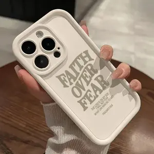 Case for iPhone 17 Pro Max 16 Plus 15 14 13 12 11 Air E Belief Pattern Drop Protection Shockproof Soft Silicone smartphone Cover