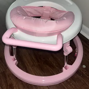 Baby Walker Foldable with 9 Adjustable Heights,  Girls Boys Babies 7-18 Months, Baby Walker with Wheels Portable Anti-Rollover,Springtok