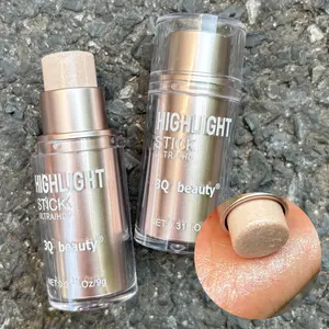 3Q Beauty 3-color Highlighter Facial Highlighter Waterproof & Sweat-proof Natural Gloss Brightens Face Fuller Look Medium Skin Tone Makeup Bronzer