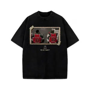 Chicago The Last Dance Vintage MJ & Pip Graphic T-Shirt, Classic Cotton Crewneck Short Sleeve Tee, Retro Basketball Legend Streetwear Casual Top, Unisex Sports Fan Daily Fashion Apparel