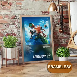 Rels B Poster Music Album Artistic Modern Art 2D Poster, Suitable For Bedroom Living Room Decor. Vibrant Colors, Clear Images Ideal For Home Office Decor.