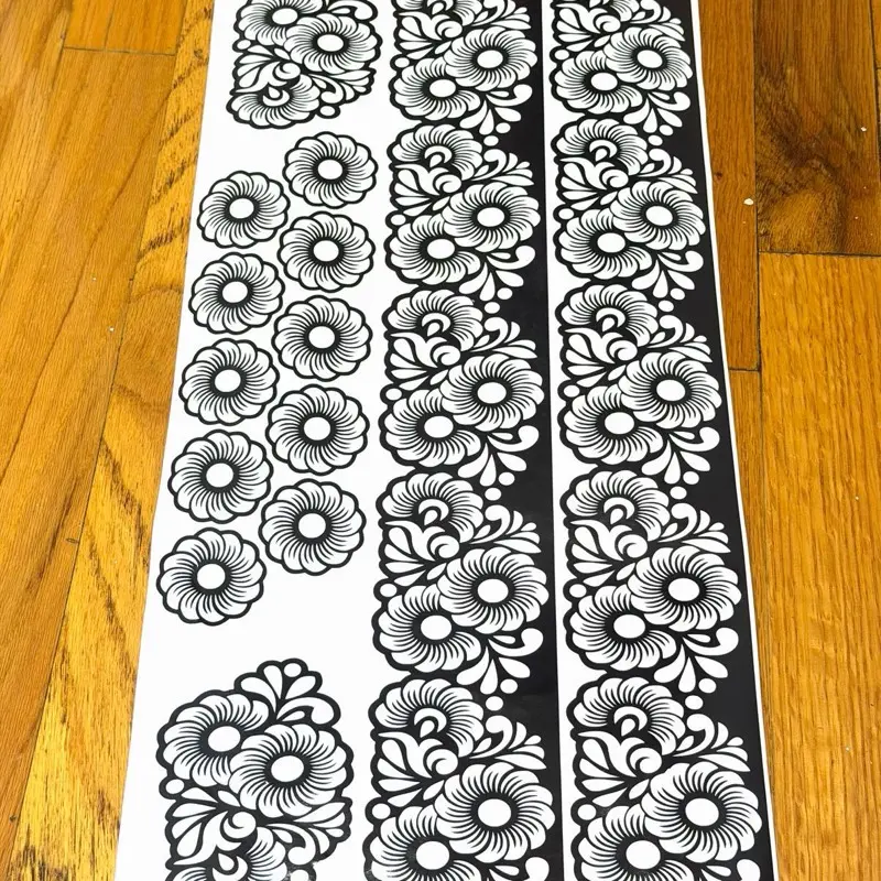 Henna Tattoo Stencils D55 Full set for Hands, Fingers, and Feet , Temporary Tattoo