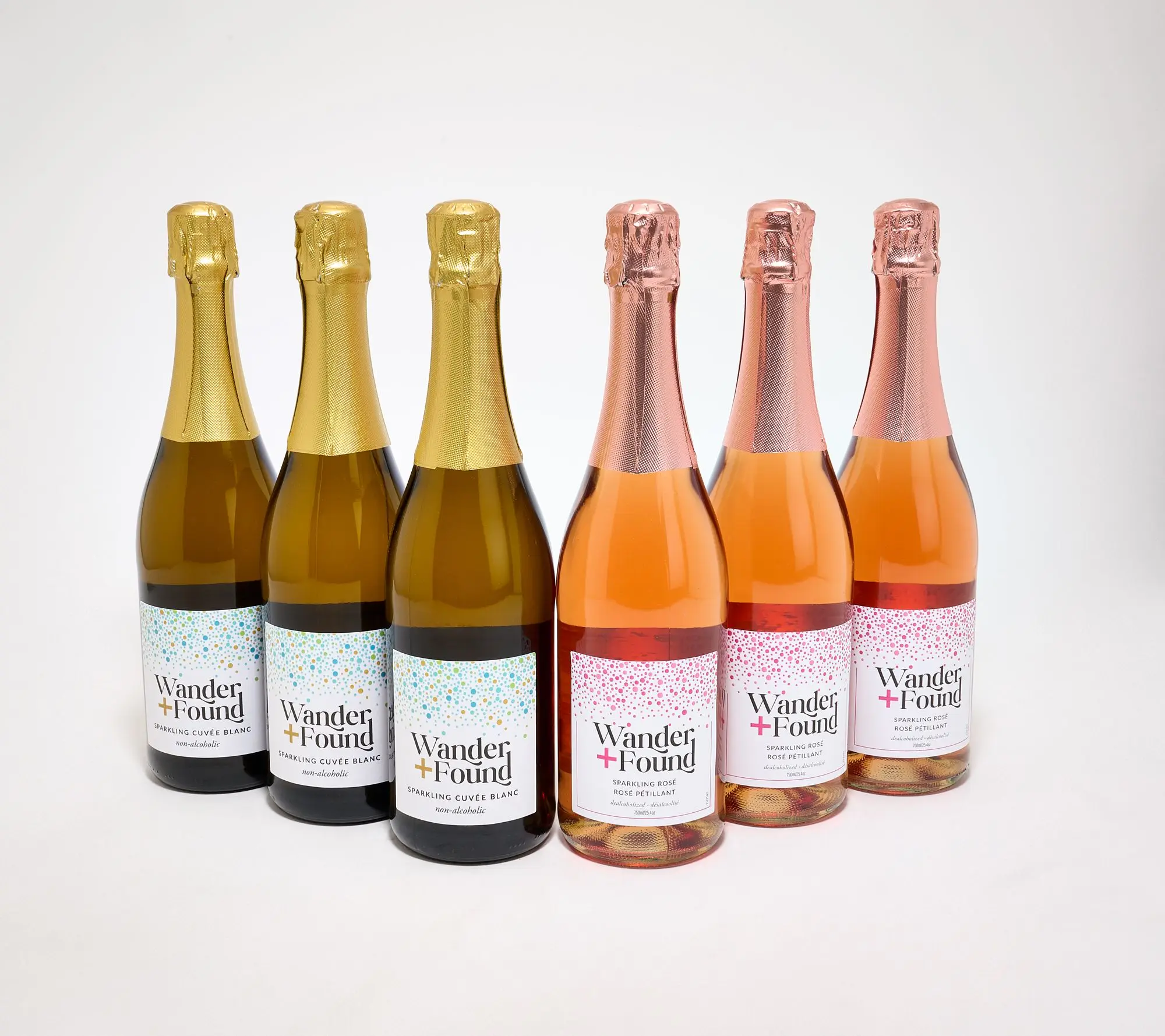 Wander & Found (6) Bottles Alcohol-Free Sparkling Wine Set Wander & Found (6) Bottles Alcohol-Free Sparkling Wine Set