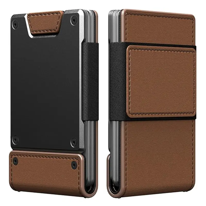Men's Sheet Metal Wallet - Minimalist Reimagined, Magnet-Elastic, Secure Card Storage, Carry Proof Confidence Wallet A010