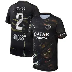 Unisex Soccer/Football Paris Saint-Germain Club Hakimi 2 2025/26 Night Edition Stadium Replica Jersey - Black