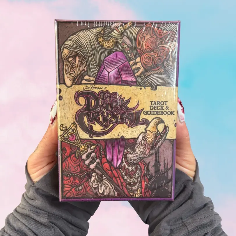 The Dark Crystal Tarot Deck and Guidebook by Jim Henson Official 78 Cards with New Art and Guidebook in Sturdy Gift Box