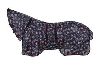 Star-Spangeled Mesh Fly Sheet w/ Detachable Neck