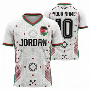 Jordan Soccer Jersey 2026 ''Custom Name'' Number, Jordan National Team Football Shirt, Custom Jordan Football Apparel, Unisex Jordan Supporter Tee, Retro Streetwear Blokecore Jersey, Jordan Soccer Fan Graphic Tee