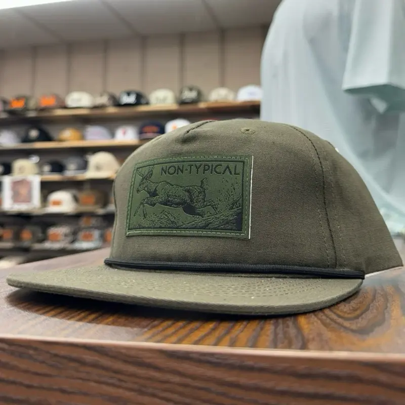 Non Typical x Lost Hat Goat Rope Patch Logo - Green