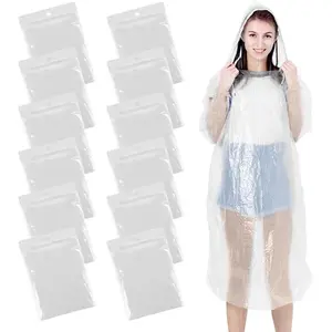 rain ponchos for adults waterproof clear travel ponchos family pack with hoodlightweight portable disposable raincoats for menwomenoutdoorcampinghiking daily use