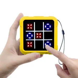 Electronic Tic Tac Toe Handheld Game Console, Digital Console, 2-Player Battle Mode Puzzle Game, Portable Travel Toy for Logic and Strategy Training, Light-up Interactive Screen-free Toy, Travel Gift Idea