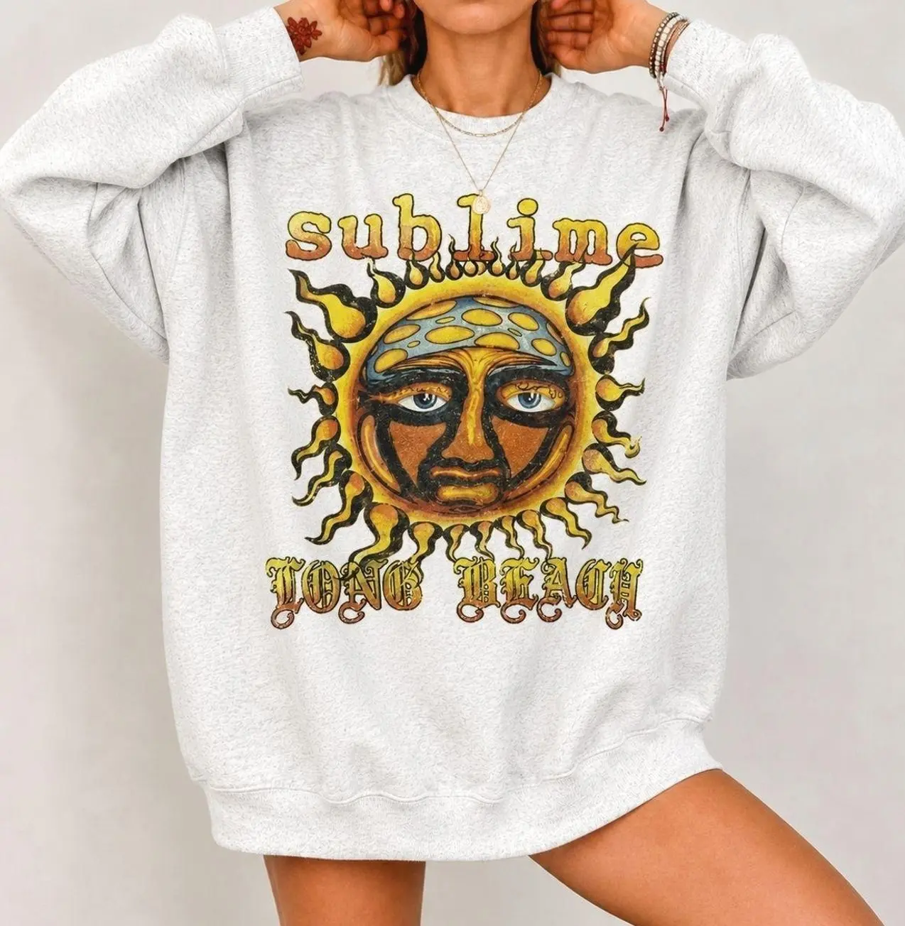 Vintage 90S Sublime Band T-Shirt - Sweatshirt - Hoodie, Sublime Graphic Crewneck Unisex T-shirt, Graphic Band Tee Rock Music, Gift for fans, Vintage Shirt M