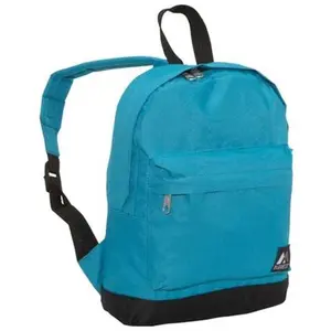 212 MAIN Everest 10452-TURQ-BK Junior Backpack, Turquoise-Black, Front Zipper, Slim Shape