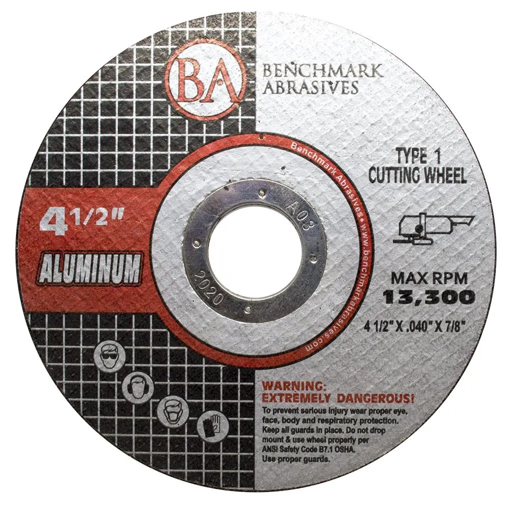 Grinder Cut Off Wheels 4 1/2 Inch Aluminum Oxide Thin Type 1 Angle Grinder Cutting Disc for Aluminum, Copper - with 7/8" Arbor Hole, Fast Grinder Cutting Wheel - 25 Pack