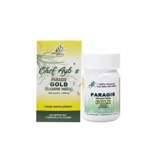 Paragis Gold Capsules (Eleusine Indica) - 60 Capsules x 900mg | Natural Food Supplement for Immune Support & Vitality