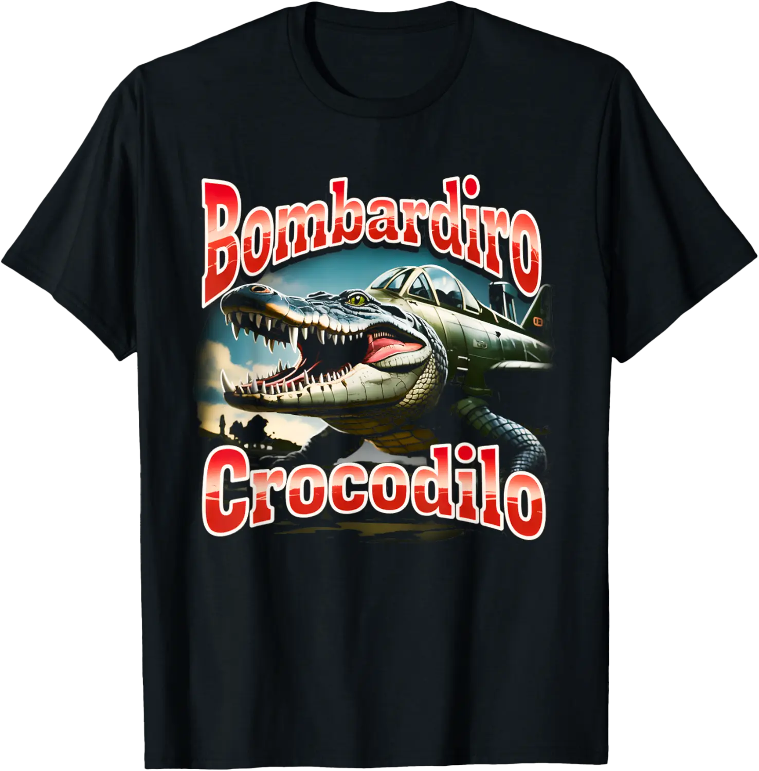 Bombardiro Bombardino Crocodilo Funny Italian Brainrot Meme T-Shirt - Yoandymira Shop 21B0F3M1FBXX