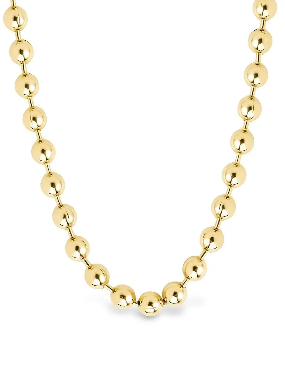 Destiny Beaded Necklace - Gold Chain with Round Beads