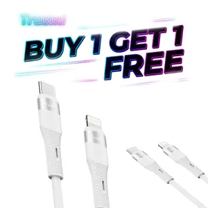 【Buy 1 Get 1 】Free 20W CL Silicone,Fast Charging Cable, Mobile Data Cable, Smart Quick Charge, High-Power Fast Charging, Compatible with Apple Type-C Charging Smartphone Cellphone