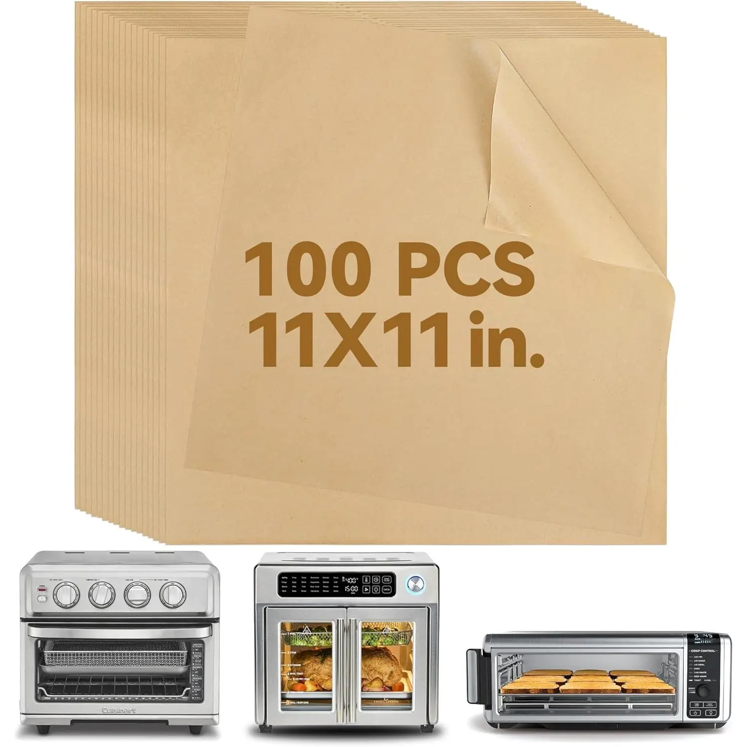 Air Fryer Liners Disposable  Paper, Airfryer Liner 12x12 Inch 100 count Paper Sheets Basket Liner Accessories For , Breville, Cosori, Emeril Lagasse Toaster Oven Xl Air Fryer