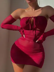 Women's Sexy Backless Lace-Up Corset Top Set, Slim-Fitting Breathable Sleepwear & Loungewear, Comfortable & Stylish Nightgown Collection