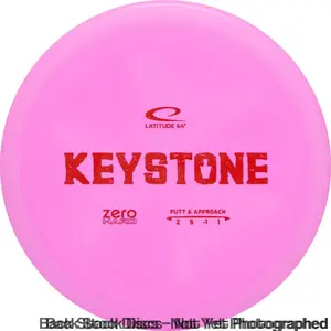 Latitude 64 Zero Line Hard Keystone Putter with Simple Stock Stamp [Back Stock Inventory - Disc and Stamp Color WILL VARY]