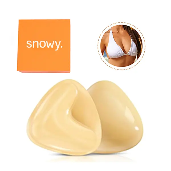 Push Up Bra Inserts to Add 2 Cup Sizes, Thick Padded Soft Silicone Pads, Comfortable & Reusable Waterproof Accessories for Swimsuits and Lace Lingerie, Women