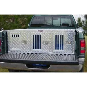 Owens Products 55040 Hunter Series Triple Compartment Dog Box without Storage - 58 W x 40 D x 20 H