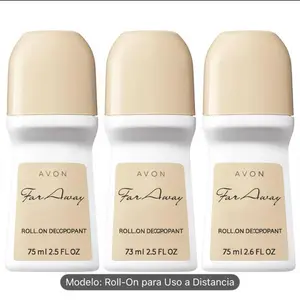Avon Far Away Roll-on Deodorant Set of 3 Classic Fragrance 2.6 oz Antitranspirant Protection for Ultimate Freshness