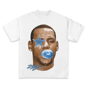 Lebron James Bubble Gum Graphic T-Shirt, kids clothing, youth boys clothes, Music Shirt, Music Gift Fan, Guitar Evolution, Casual Round Neck Tee